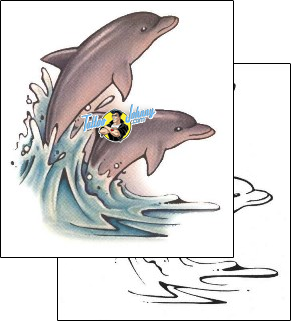 Dolphin Tattoo marine-life-dolphin-tattoos-shane-hart-s1f-00242