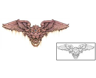 Gargoyle Tattoo Specific Body Parts tattoo | S1F-00245