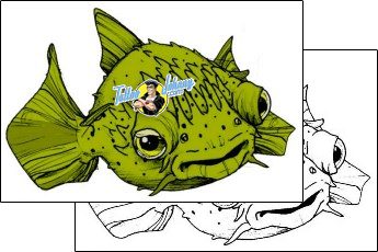 Fish Tattoo s3f-00023