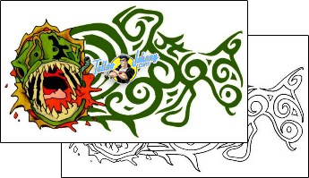 Fish Tattoo tattoo-styles-tribal-tattoos-sean-simmans-s3f-00026