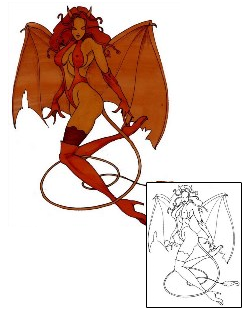 Devil - Demon Tattoo Mythology tattoo | S3F-00044
