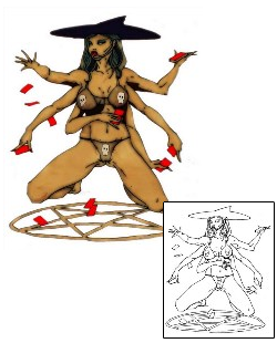 Witch Tattoo Mythology tattoo | S3F-00072
