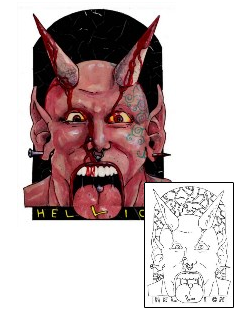 Devil - Demon Tattoo Hellion Devil Tattoo