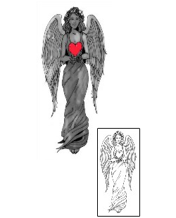 Angel Tattoo Religious & Spiritual tattoo | S3F-00135