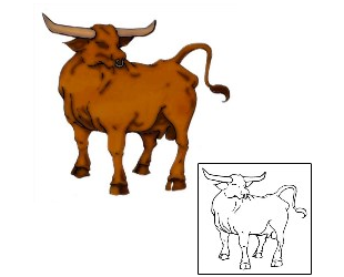 Bull Tattoo Taurus tattoo | S3F-00138