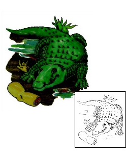 Alligator Tattoo Reptiles & Amphibians tattoo | S3F-00185