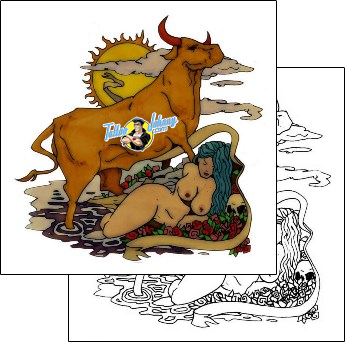 Bull Tattoo animal-bull-tattoos-sean-simmans-s3f-00221