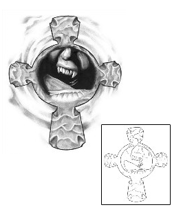 Cross Tattoo Religious & Spiritual tattoo | S4F-00023