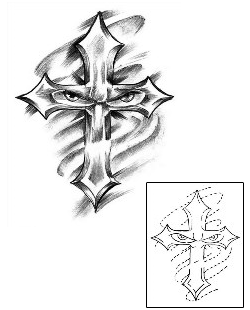 Cross Tattoo Religious & Spiritual tattoo | S4F-00034