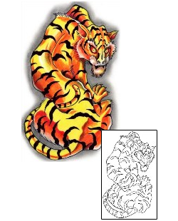 Tiger Tattoo Animal tattoo | S4F-00082