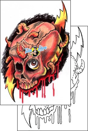 Devil - Demon Tattoo horror-evil-tattoos-psycho-steve-s4f-00097