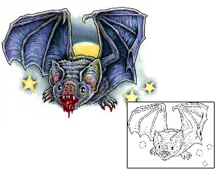 Bat Tattoo Horror tattoo | S5F-00010