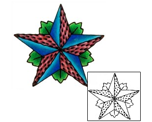 Nautical Star Tattoo Tattoo Styles tattoo | S7F-00015