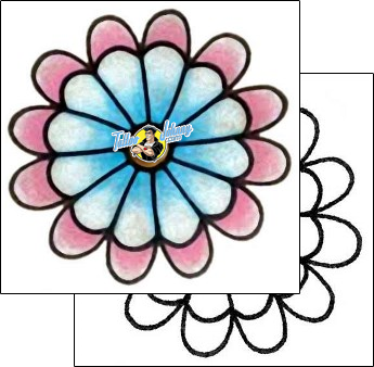 Flower Tattoo plant-life-flowers-tattoos-shelley-keller-s7f-00021