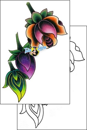 Flower Tattoo plant-life-flowers-tattoos-shelley-keller-s7f-00030