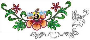 Flower Tattoo plant-life-flowers-tattoos-shelley-keller-s7f-00031