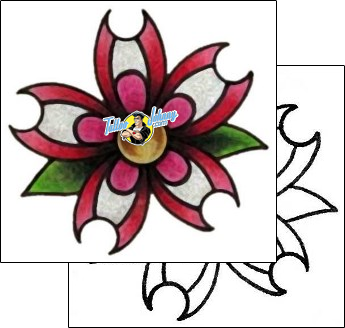 Flower Tattoo plant-life-flowers-tattoos-shelley-keller-s7f-00083