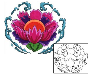 Asian Tattoo Plant Life tattoo | S9F-00011