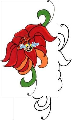 Flower Tattoo plant-life-flowers-tattoos-sunshine-s9f-00016