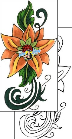 Flower Tattoo plant-life-flowers-tattoos-sunshine-s9f-00021