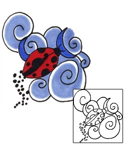Ladybug Tattoo Insects tattoo | S9F-00025