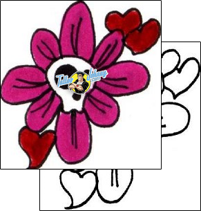 Heart Tattoo flower-tattoos-sunshine-s9f-00057