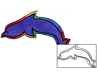 Dolphin Tattoo Miscellaneous tattoo | S9F-00086