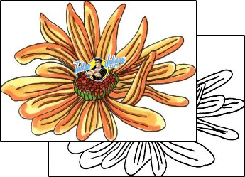 Flower Tattoo plant-life-flowers-tattoos-sunshine-s9f-00148