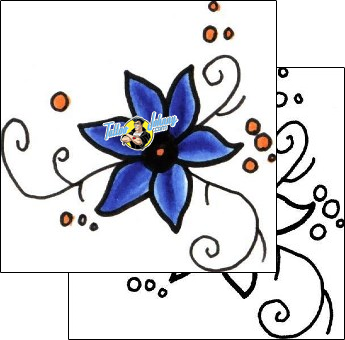 Flower Tattoo plant-life-flowers-tattoos-sunshine-s9f-00159