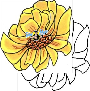 Flower Tattoo plant-life-flowers-tattoos-sunshine-s9f-00161