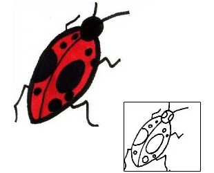 Ladybug Tattoo Insects tattoo | S9F-00172