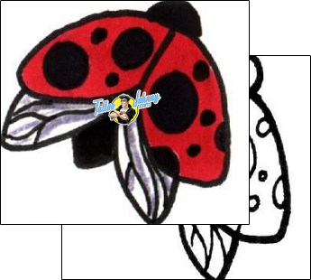 Ladybug Tattoo insects-ladybug-tattoos-sunshine-s9f-00174