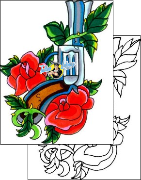 Flower Tattoo plant-life-flowers-tattoos-sunshine-s9f-00199