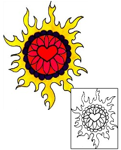 Sun Tattoo Astronomy tattoo | S9F-00209