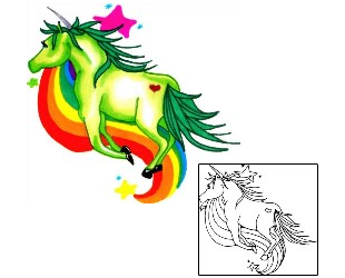 Unicorn Tattoo Animal tattoo | S9F-00218