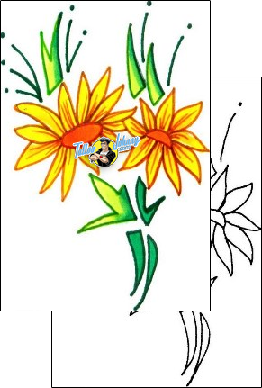 Flower Tattoo plant-life-flowers-tattoos-sunshine-s9f-00223