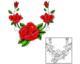 Rose Tattoo Plant Life tattoo | S9F-00239
