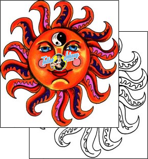 Celestial Tattoo astronomy-celestial-tattoos-sunshine-s9f-00243