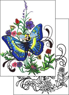 Butterfly Tattoo insects-butterfly-tattoos-sunshine-s9f-00249