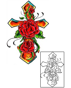 Rose Tattoo Religious & Spiritual tattoo | S9F-00260