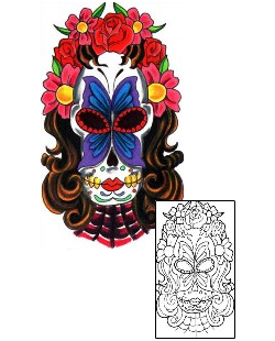 Day of the Dead Tattoo Miscellaneous tattoo | S9F-00265