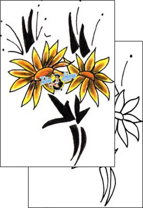 Daisy Tattoo plant-life-flowers-tattoos-sunshine-s9f-00276
