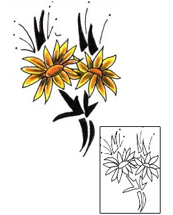 Daisy Tattoo Plant Life tattoo | S9F-00276
