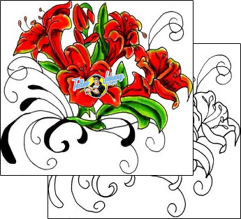 Flower Tattoo plant-life-flowers-tattoos-sunshine-s9f-00281