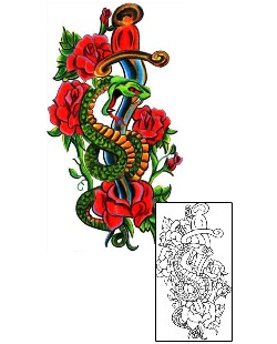 Snake Tattoo Plant Life tattoo | S9F-00288