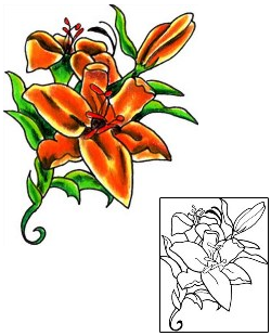 Lily Tattoo Plant Life tattoo | S9F-00301