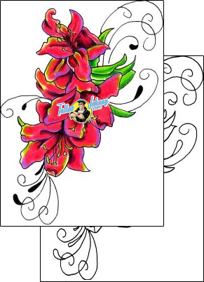 Flower Tattoo plant-life-flowers-tattoos-sunshine-s9f-00302