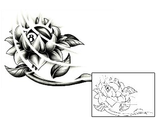 Gambling Tattoo Plant Life tattoo | SAF-00002