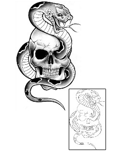 Reptiles & Amphibians Tattoo Horror tattoo | SAF-00035