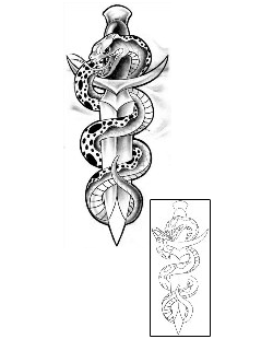 Dagger Tattoo Horror tattoo | SAF-00037
